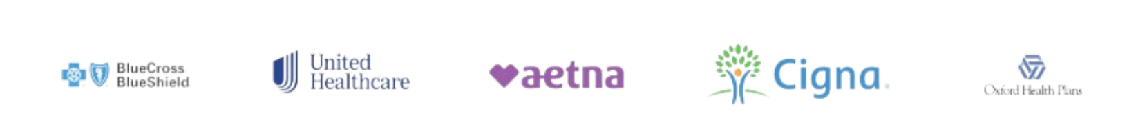 BlueCross BlueShield, United Healthcare, Aetna, Cigna and Oxford Health Plans